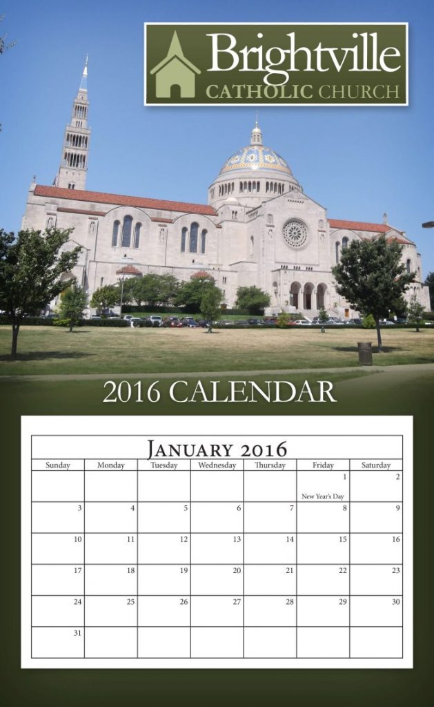 Brightville Catholic Church Calendars