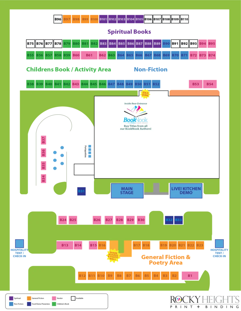 2026 Community Book Fair map